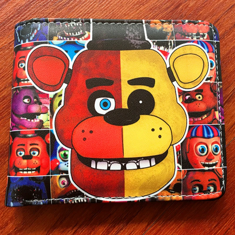 Аниме Five Nights At Freddy Bonnie Fazbear короткий PU кожаный держатель для карт тонкий кошелек