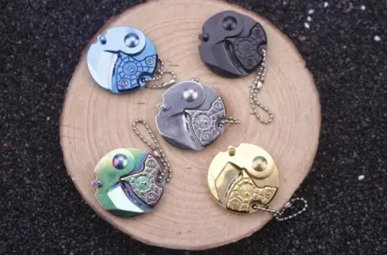 Складной нож для монет с фиксированным лезвием брелок ключей открывалка