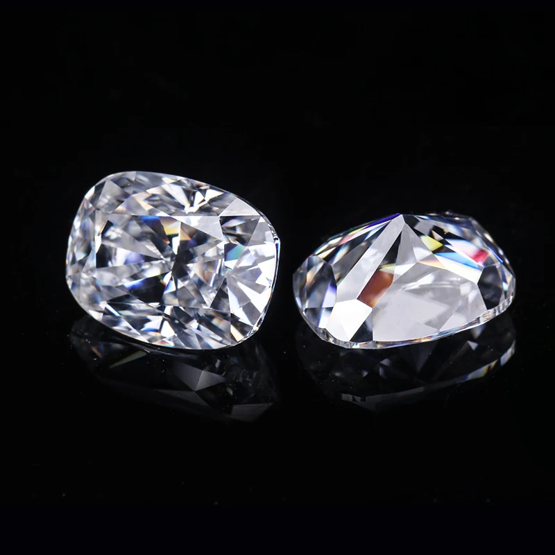 Подушка ice cut 6*8 мм EF color moissanite loose stone отличный порезной качественный тест