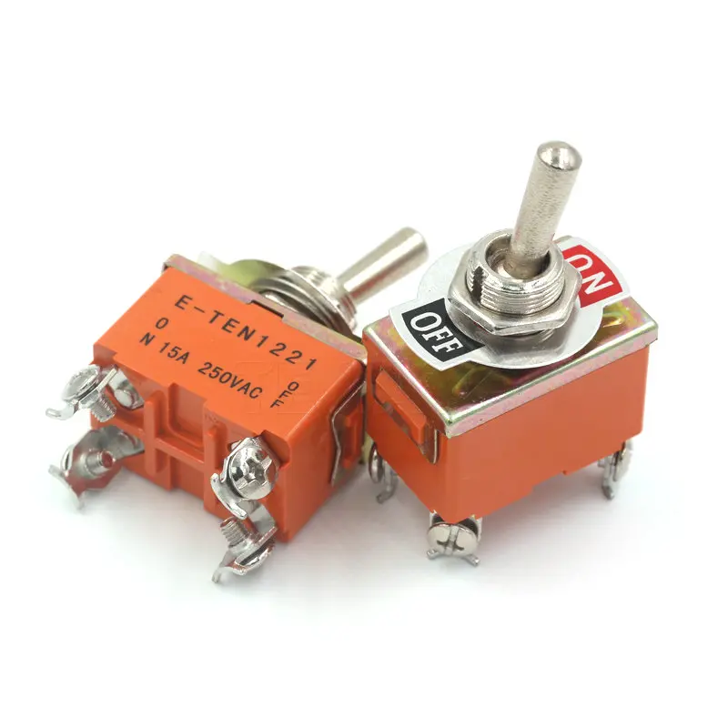 E-TEN1221 4-контактный SPST 2 терминал G108 ВКЛ-ВЫКЛ 15A 250V тумблер хорошее качество