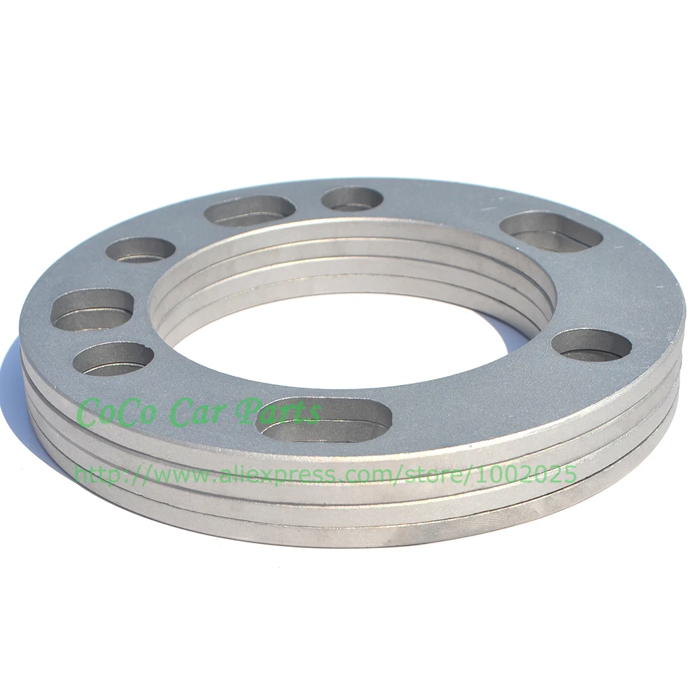 4 шт. Универсальный Литые алюминиевые колесные проставки прокладки тарелки 6 мм ET