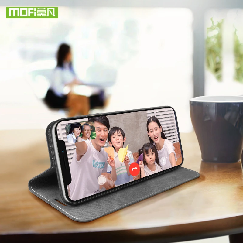 Новый чехол Mofi для iPhone XS Max XR силиконовый X роскошный кожаный с откидной крышкой
