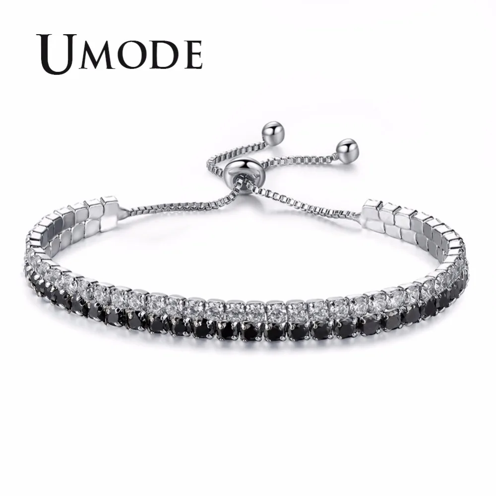 Модный женский браслет с фианитами UMODE Ювелирное Украшение для тенниса