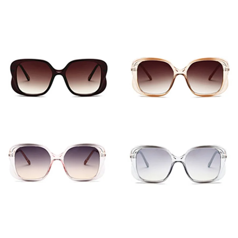 Квадратные Солнцезащитные очки для женщин и мужчин Винтажный дизайн прозрачные