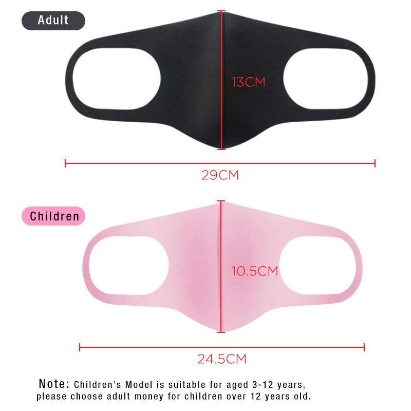 LYMOC модные 3D маски из губки туман и дымка и Пыленепроницаемая PM2.5 стерео мягкая маска моющиеся пылезащитные маски для спорта/верховой езды/улицы