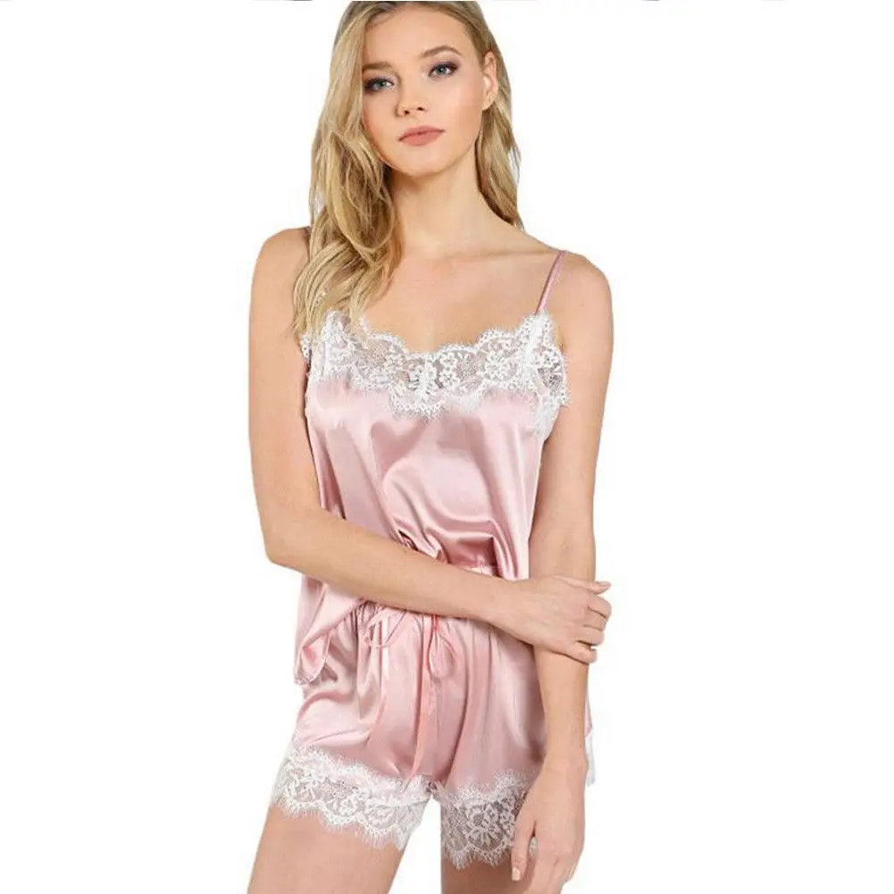 Женский пижамный комплект из 2 предметов Шорты для сна ночная сорочка домашняя