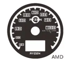 Компьютерный корпус температура охлаждения воды дисплей термометр индикатор