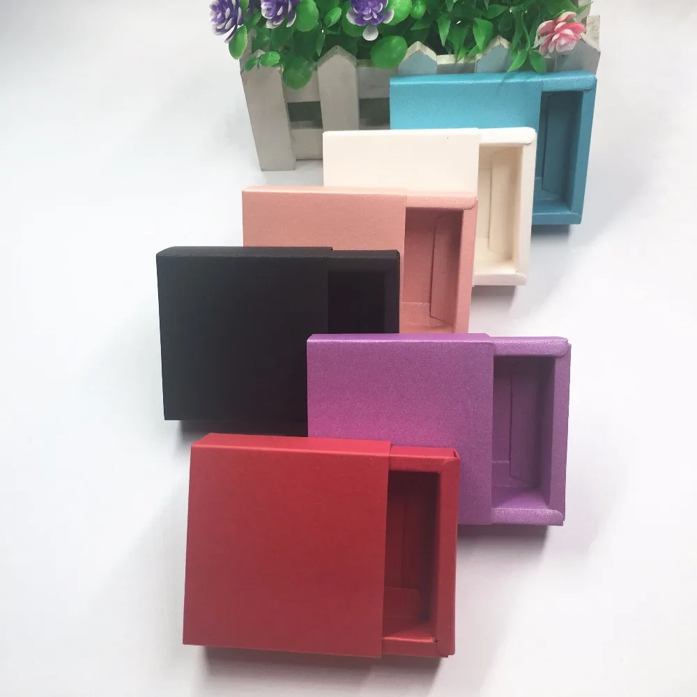50 шт./лот снаружи 6 2x6 2x2 3 см ящики из крафт-бумаги коробки упаковочная коробка