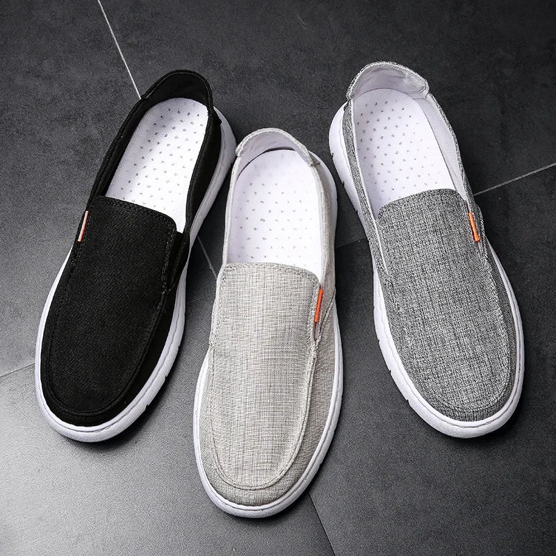 Мужская повседневная обувь дышащая Летняя мужская мягкая на плоской подошве без