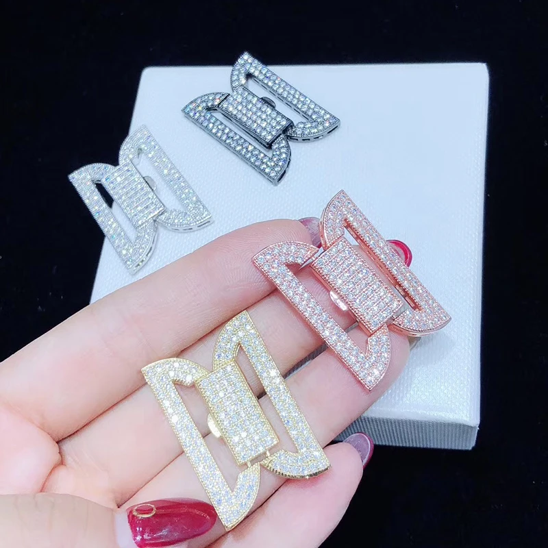 SHANICE многослойный CZ Micro Pave крюк подвеска браслет Шарм, изготовление украшений принадлежности DIY бисерные ювелирные изделия Аксессуары разъем