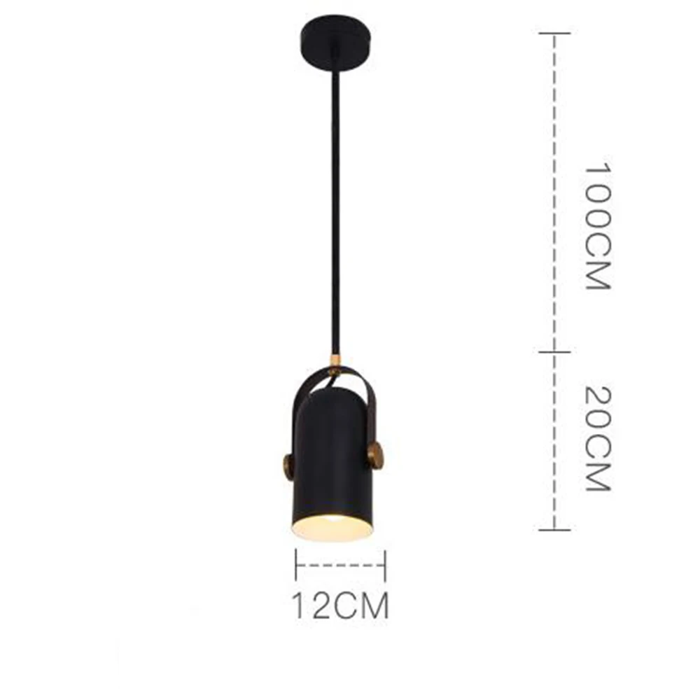 Pendant Lights Скандинавский винтажный промышленный дизайнерский черный подвесной светильник, подвесной светильник для декора Лофт, кухни, столовой, гостиной, спальни, бара - Цвет корпуса: Pendant Lights