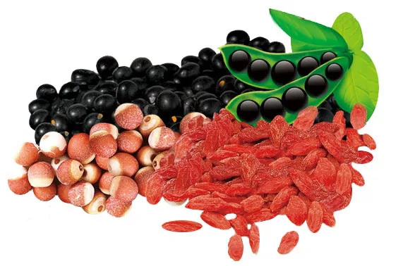 100% чистые натуральные растения черные совые бобы &amp Wolfberry Semen euryals смешанный