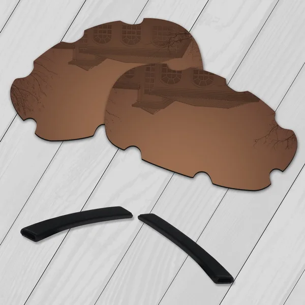 Brown-Ear Socks E.O.S поляризованные улучшенная замена линз для Oakley десять солнцезащитные очки с отверстиями-множественный выбор - Цвет линз: Brown-Ear Socks
