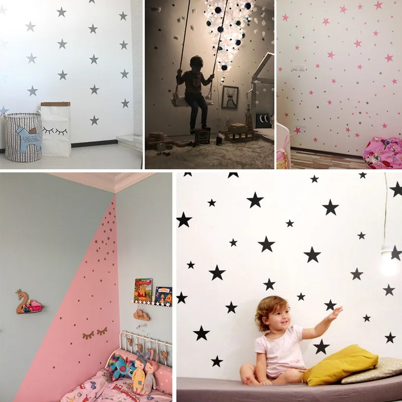 110 шт. настенные наклейки со звездами DIY художественные для детей украшения
