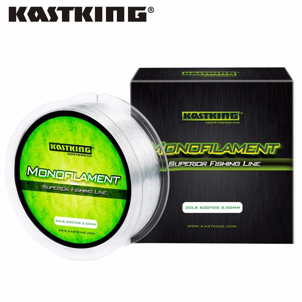KastKing 550 м прочная нейлоновая леска 100% Японии Материал нехватки памяти 4 30LB нейлон