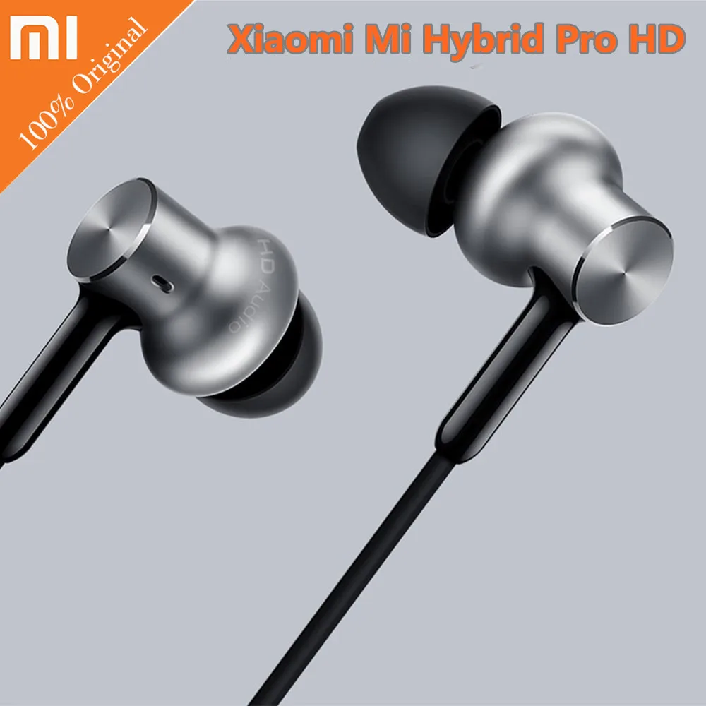 Наушники вкладыши Xiaomi Mi Hybrid Pro HD гарнитура с регулировкой громкости для