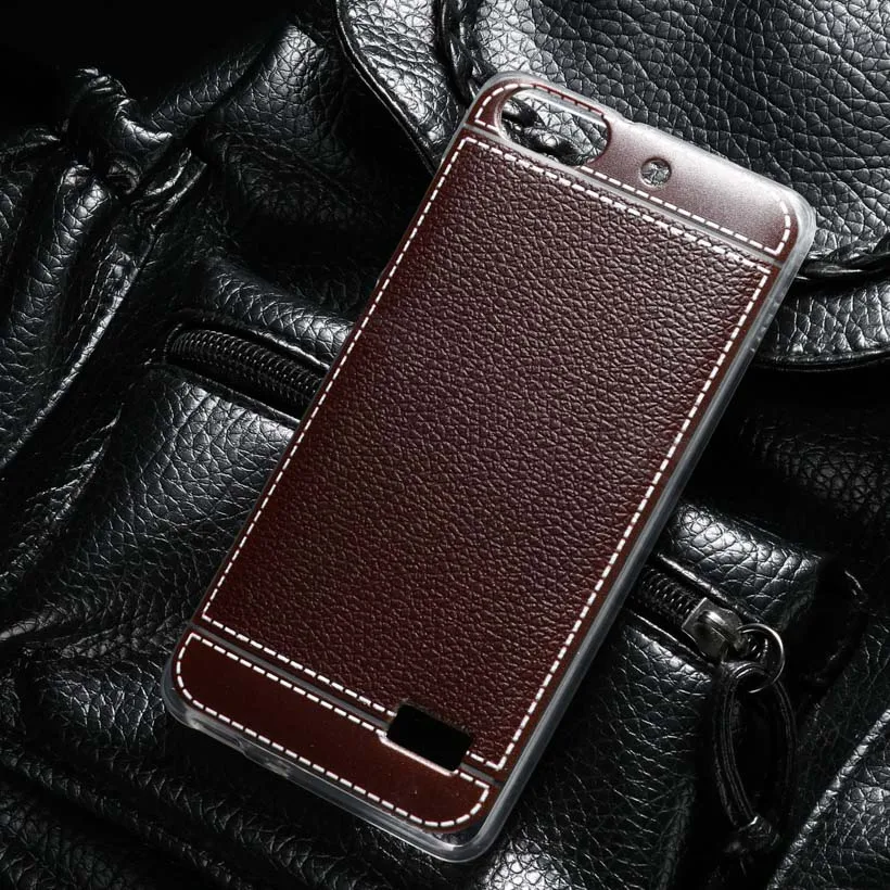 Akabeila телефон чехол для huawei Honor 4C C8818 Honor5 huawei G Play Mini CHM-CL00 Honor4C мягкие чехлы из ТПУ личи чехол для телефона - Цвет: Coffee