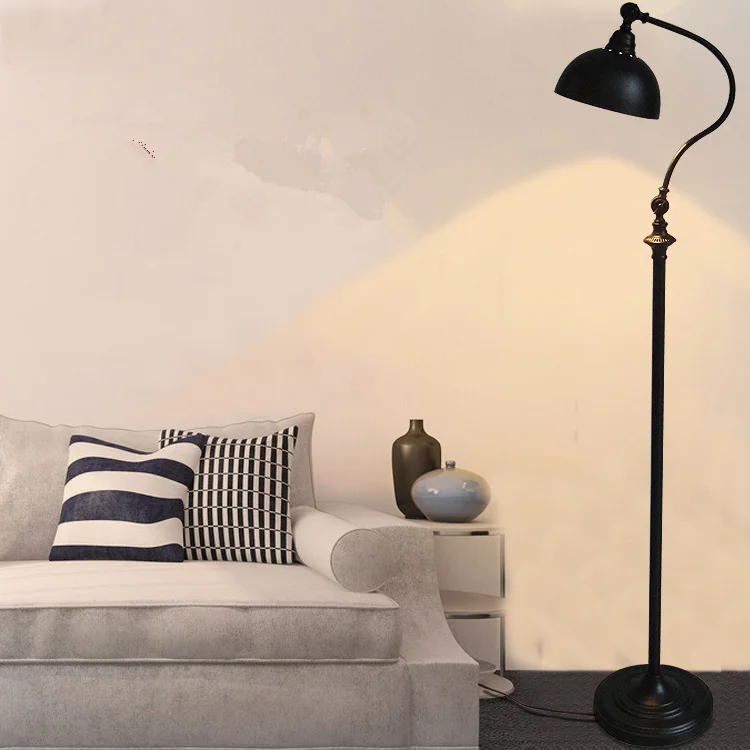 Nordic American Country Living Room Floor Lamp Iron floor lamp Table lamp Retro creative floor lamp