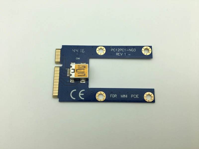 Мини PCIe Riser PCI Express 1x to 16x для ноутбука внешняя видеокарта GDC Miner Mini PCIe to PCI-e удлинитель Riser Card