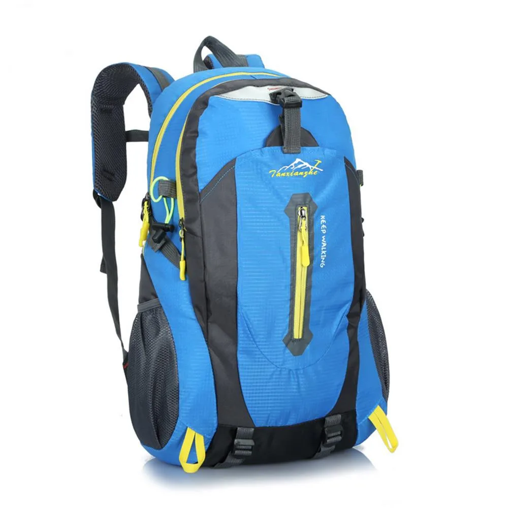 blue 40L Открытый походный Кемпинг Водонепроницаемый полиэстер путешествия багаж рюкзак - Цвет: blue
