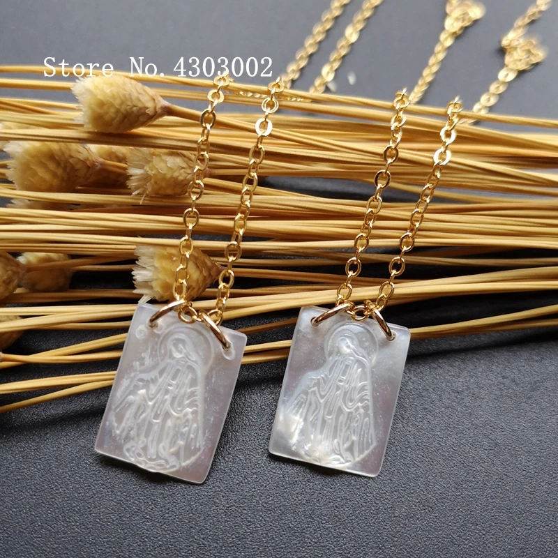 Ожерелье Mary Mother of Pearl 10 шт./лот 12x16 мм|Цепочки| |