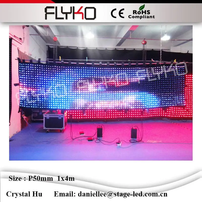Светодиодная занавеска для видеосъемки сценического видения полноцветная