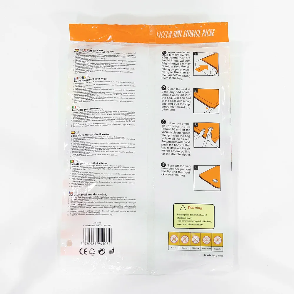 Горячая Распродажа вакуумный пакет для хранения новинка экономия места одежды