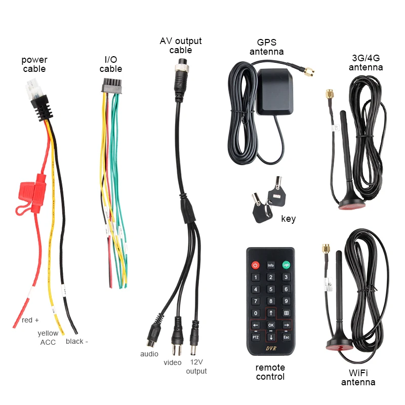 Онлайн Wifi gps 4G Lte 4CH двойная SD карта Автомобильный видеорегистратор Mdvr с 2 шт 1080p заднего вида Водонепроницаемая Автомобильная камера