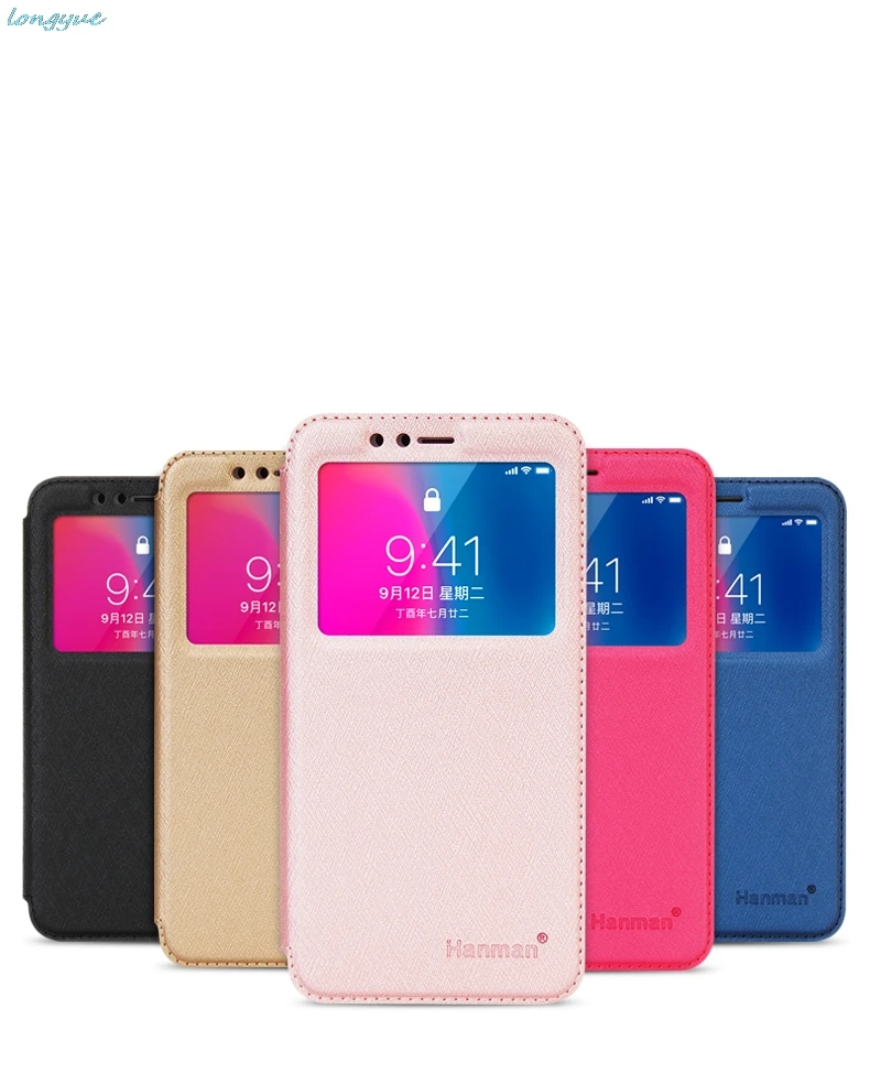 Искусственная кожа флип чехол для iPhone 7 8 плюс Роскошный телефон случаях Вид из
