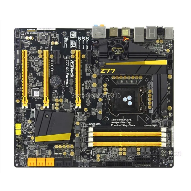 Для материнской платы ASRock Z77 OC FORMULA для настольных ПК Z77 слот для материнской платы LGA1155 DDR3 SATA3 USB3.0 поддержка I7 3770K