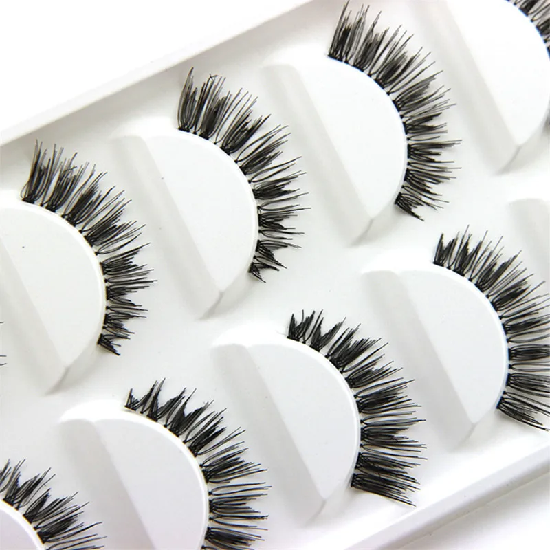 5 пар Накладные ресницы ручной работы натуральные длинные перекрестные