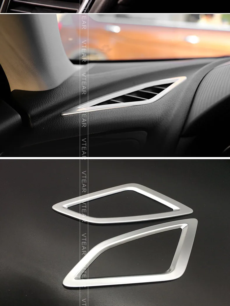 Для Mazda 3 axela аксессуары для кондиционера вентиляционное отверстие накладка ABS Хромированная матовая отделка интерьера молдинги Стайлинг