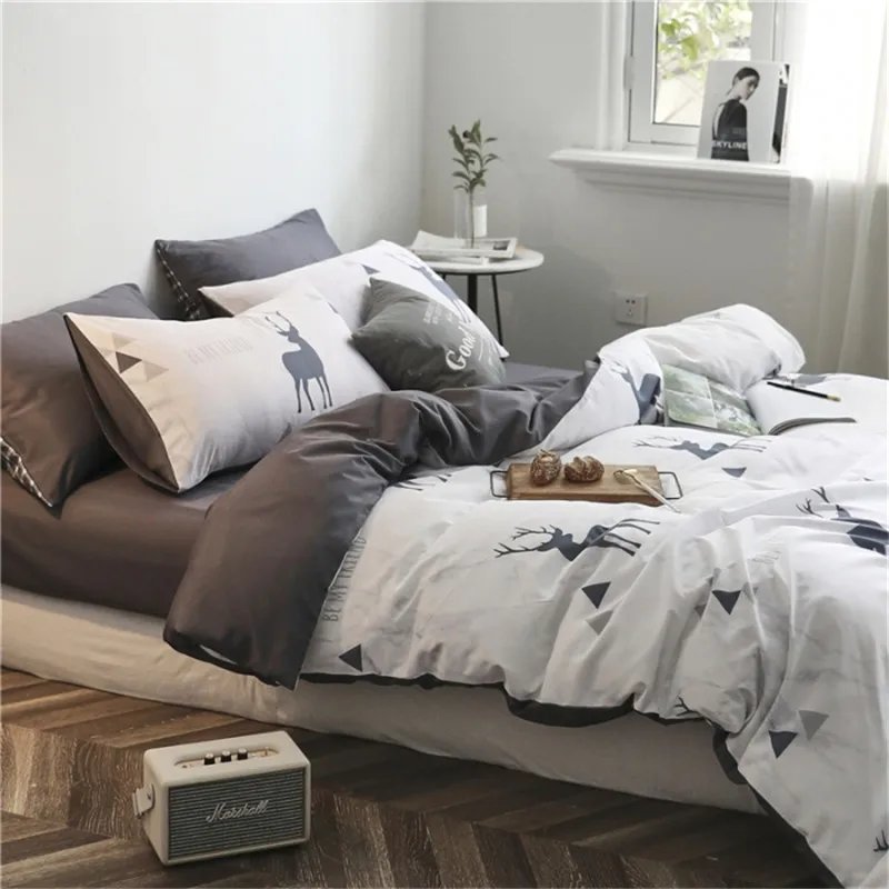 4 шт. пододеяльник комплект постельного белья простыня домашние наволочки полная