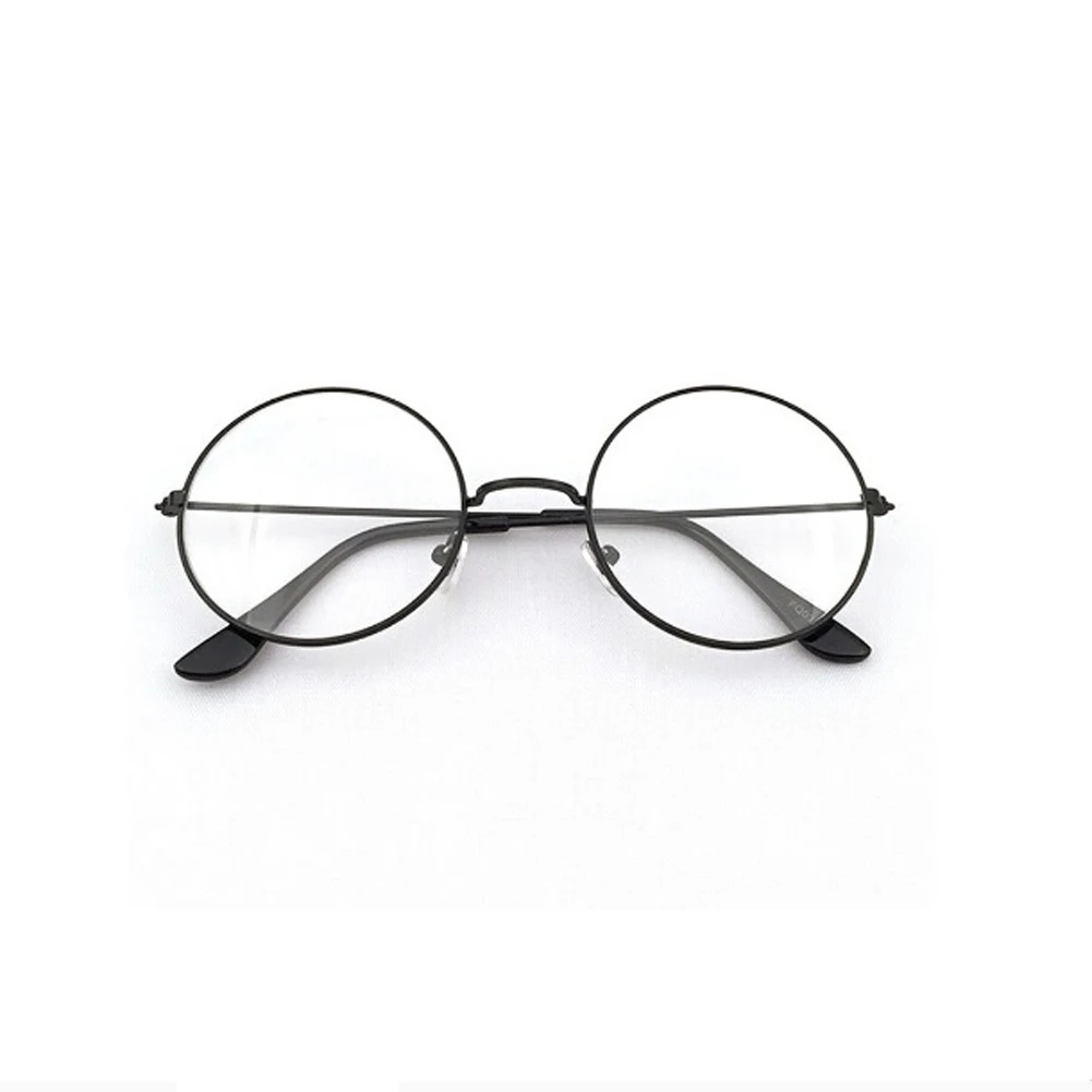 Винтажные мужские и женские очки с металлической оправой круглые оптические