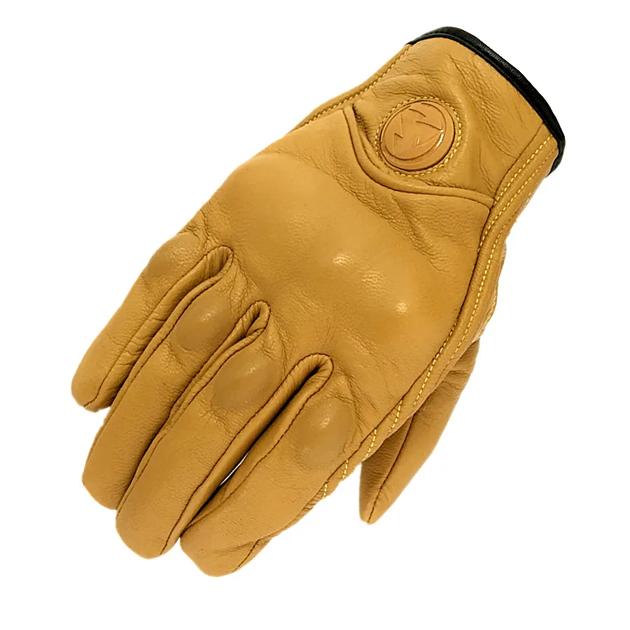 2018 Ретро погоня настоящая кожа Мотоциклетные Перчатки Guantes Moto сенсорный экран luva