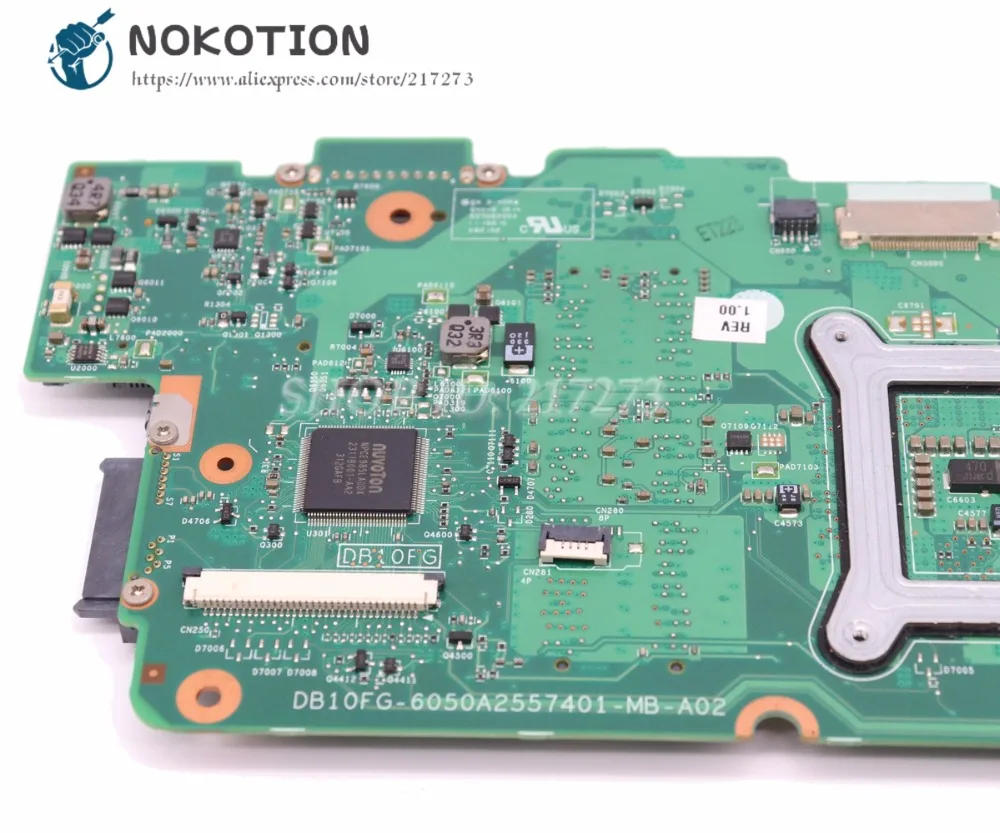 NOKOTION для Toshiba Satellite C50 C50-A материнская плата ноутбука V000325010 DB10FG-6050A2557401-MB-A02 HM76 DDR3 GT710M
