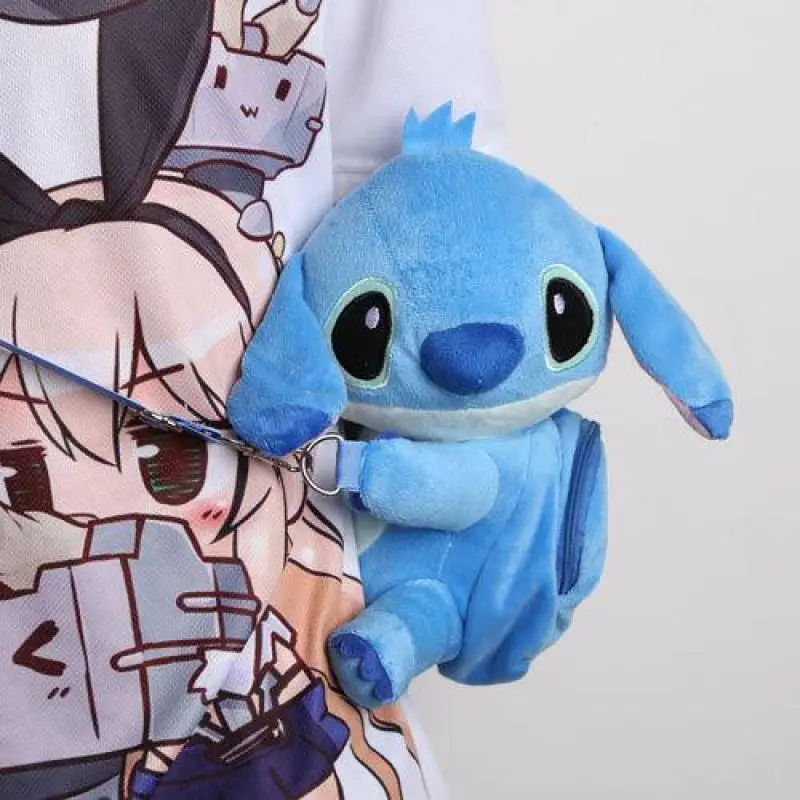 Милый мультяшный плюшевый рюкзак Lilo & Stitch мягкие Наплечные сумки набивные куклы с