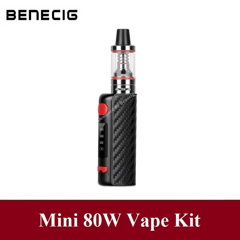 Оригинальный Benecig мини 80 Вт стартер Vaper электронная сигарета испаритель 1600 мАч