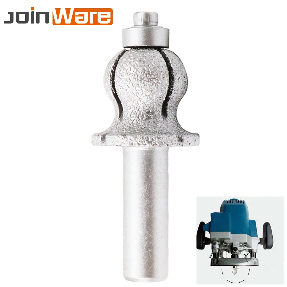 III Вакуумные Паяные алмазные фрезы для резки гранита мрамора с хвостовиком 1/2