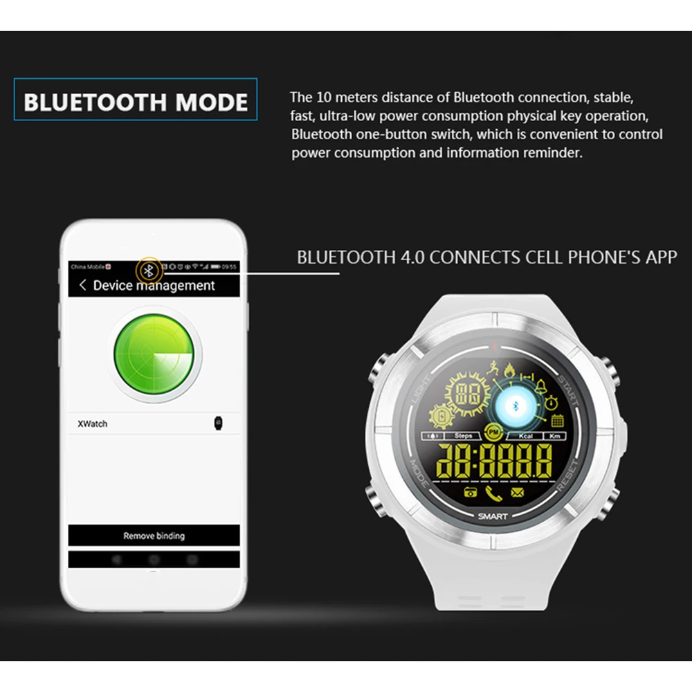 Мужские Смарт часы OGEDA спортивные с Bluetooth 50 м водонепроницаемые звонки SMS