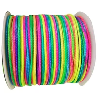 1 5mm rainbow rattail satin braid nylon cordjewelry accessories macrame rope bracelet string beading cords 200mroll