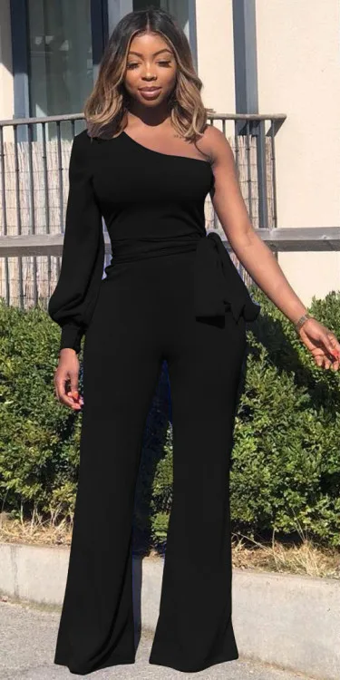 2019 сексуальный Модный повседневный комбинезон с открытыми плечами|Женские