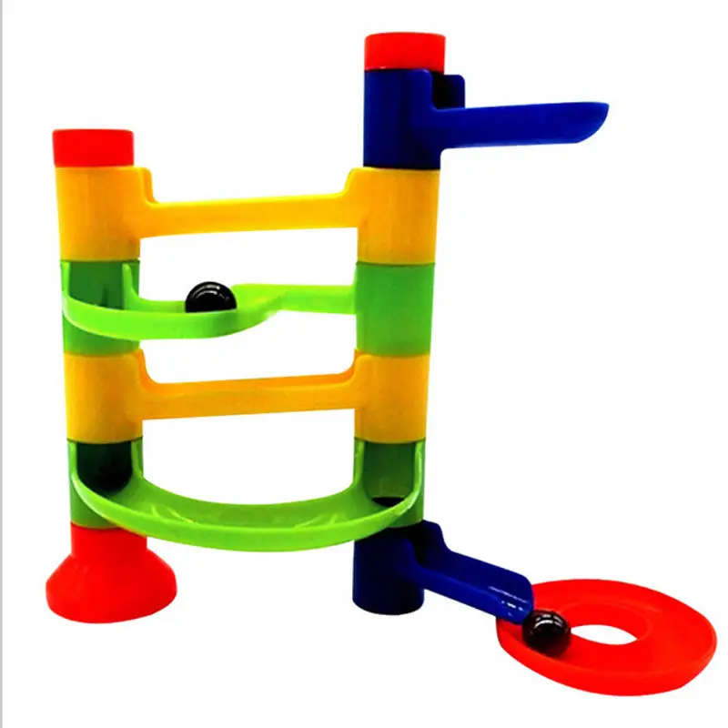 Детские забавные строительные мраморные гоночные пробежки DIY блоки лабиринт