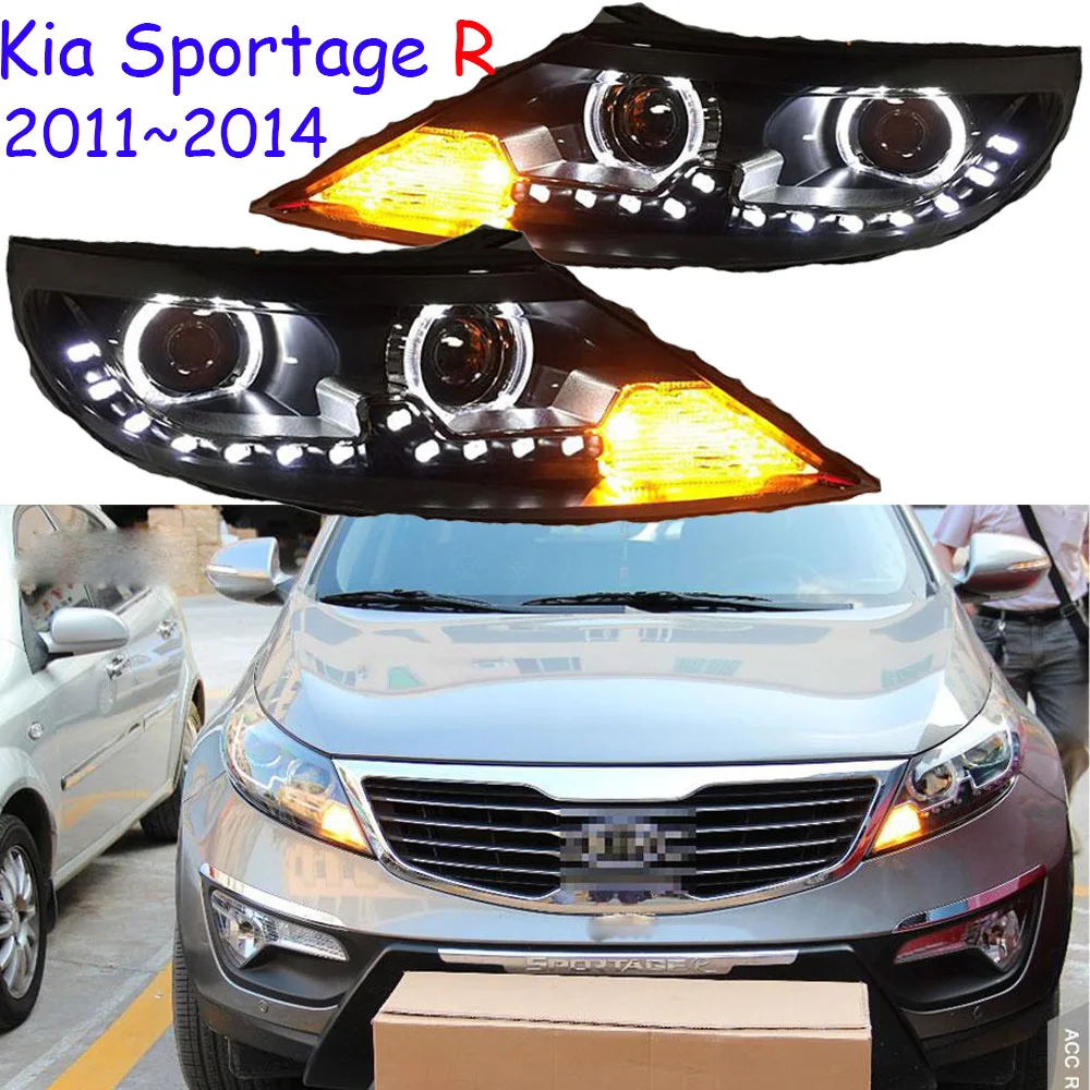 Автомобильные передние фары для KIA Sportage R 2011 ~ 2014 светодиодные DRL светильник s LED