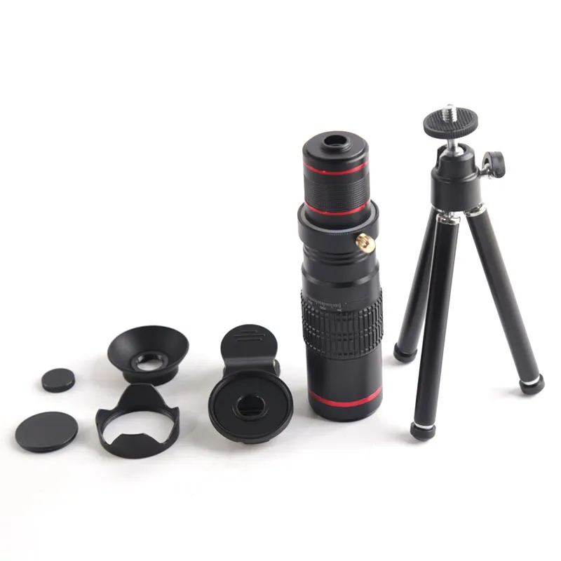 hd 4k 22x telephoto phone lens mobile telescope camera lenses for iphone smartphone zoom para celular cellphone lentes kit free global shipping