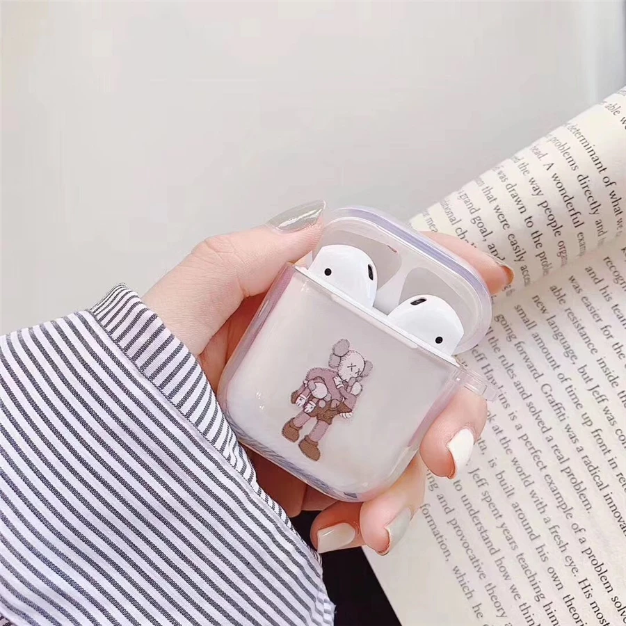 8 Чехол Airpods, милый чехол для airpods, мультяшный защитный жесткий чехол, прозрачный беспроводной чехол для наушников для iphone, чехол для наушников - Цвет: 8