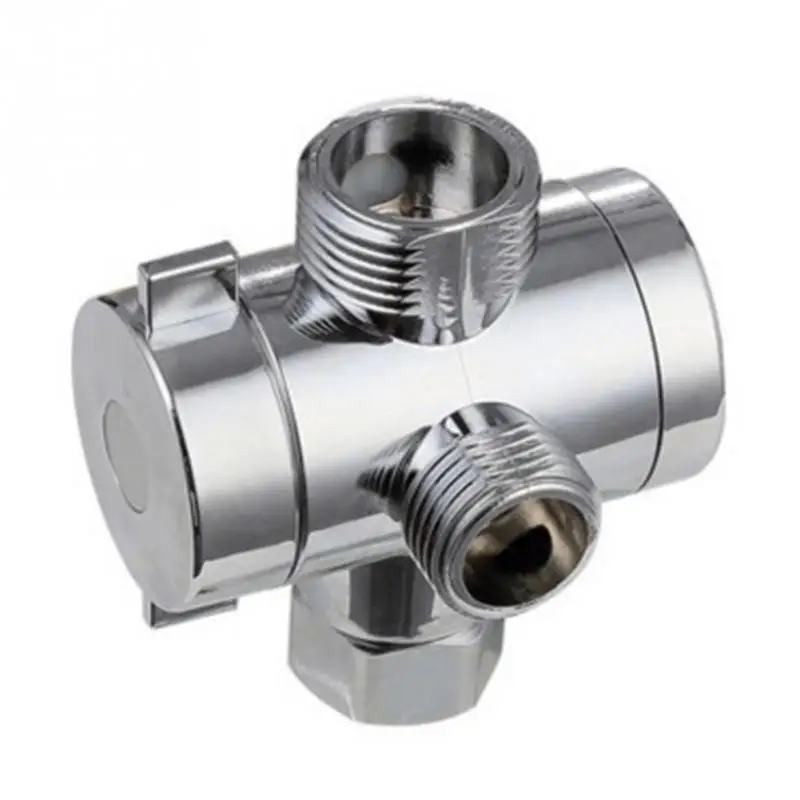 Шунт для душевой лейки Регулируемый Т образный адаптер с тремя направлениями 1/2