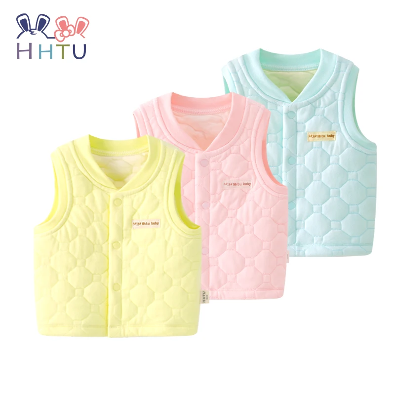 HHTU 2019 жилет для новорожденных мальчиков и девочек детский хлопковый стеганая