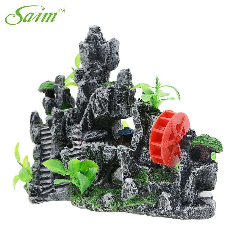 Саим аквариумный кислородный камень 8 7 дюйма украшения из смолы для аквариума