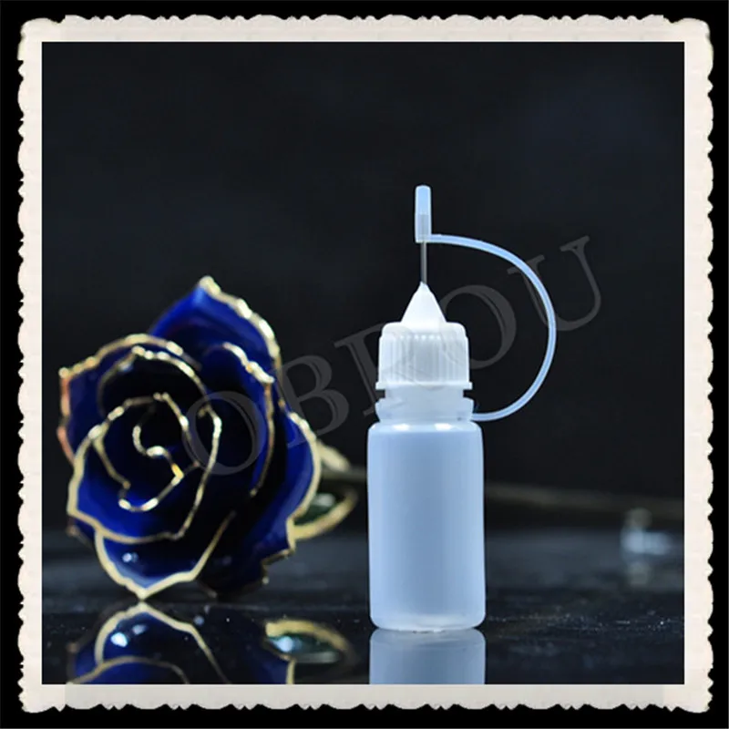 

Free shipping 2500pcs 10ml Needle Bottles PE plastic Needle Tip Bottles for Sale